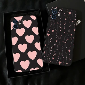 phone case for funda iphone 13 12 11 pro max 13 12 mini x xr xs max 6 6s 7 8 plus coque soft back celular silicone cover black free global shipping