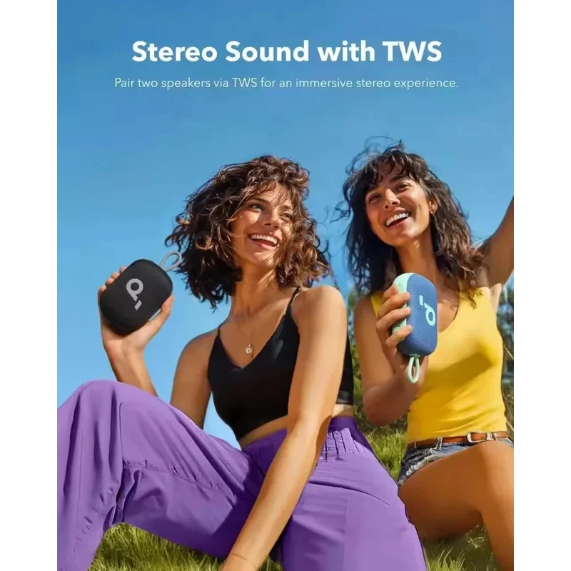 Фото Оригинальная портативная Bluetooth-колонка Soundcore Select 4 Go от Anker, водонепроницаемая по стандарту IP67, плавающая, 20 часов работы, 5 Вт, для улицы и душа №5