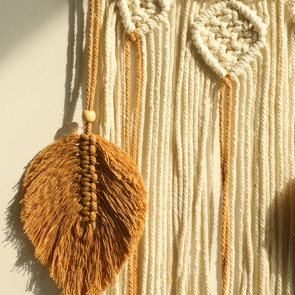 Макраме Ловец снов большой Бохо стена искусство на стену в рождественском стиле