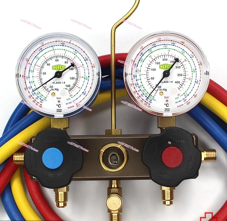 Параметры для кондиционера воздуха композитный Манометр с двойной головкой