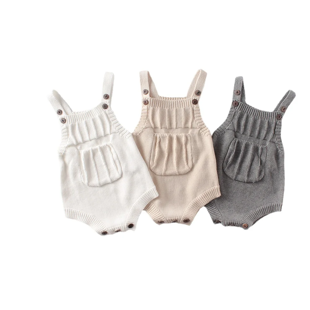 

Spring, summer, autumn and winter models, baby girls baby, infant knitted wool conjoosent clothes, fart, cloth climbing clothes