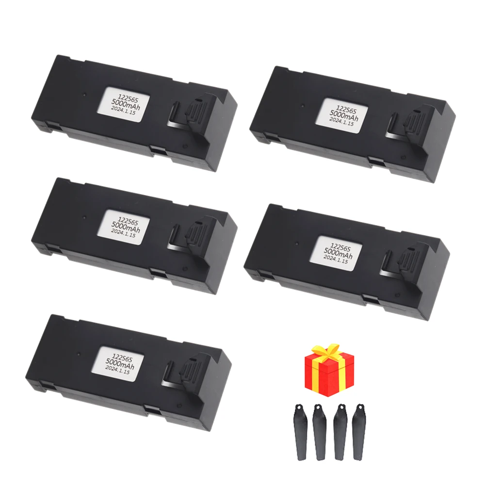 Сменный аккумулятор E99 Pro для мини-дрона 5000 мАч батарея E88 E88MAX E525 E100/S1/S2 P1 3 7 в