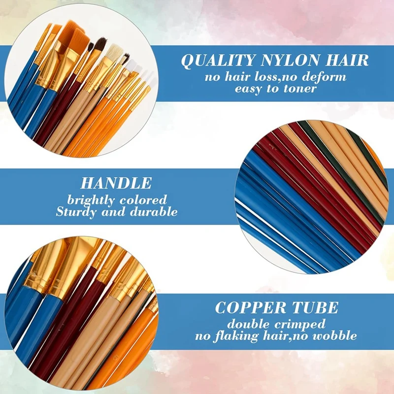 Набор кистей для рисования профессиональный набор кисти художников губка