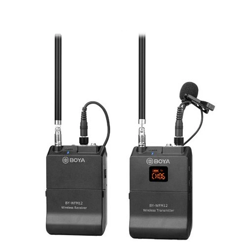

Camera Accessories BY-WFM12 Video Audio Recorder On Camera VHF Condenser Wireless Microphone