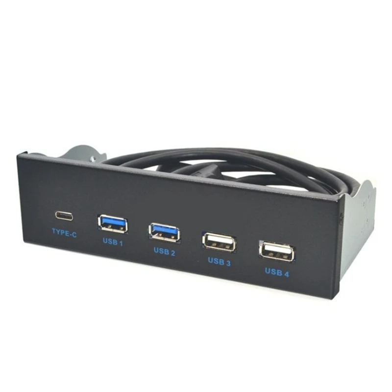 

5.25 Inch Usb3.1 Gen2 Front Panel Usb Hub 2 Ports Usb3.0+2 Ports Usb2.0+1 Port Type-C With Type-E Connector