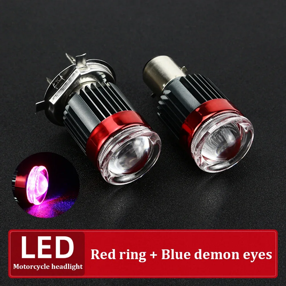 1 шт. CSP Devil Eye H4 LED Moto H6 BA20D светодиодные лампы для мотоциклетных фар белый желтый Hi Lo
