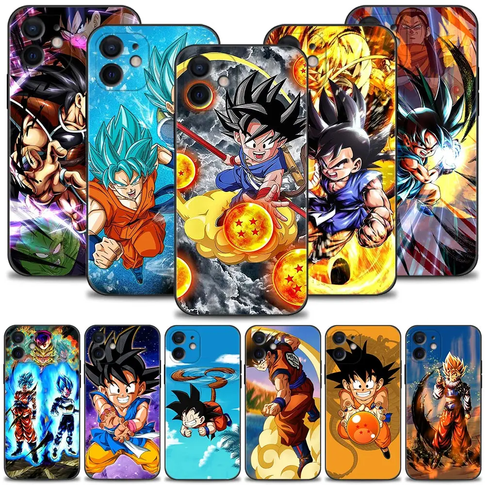 

Cellphone Case for Apple iPhone 13 11 12 Pro XS Max X XR 13mini 8 7 6 6S Plus 5 5S SE Cover Silicon Funda Dragon Ball Children