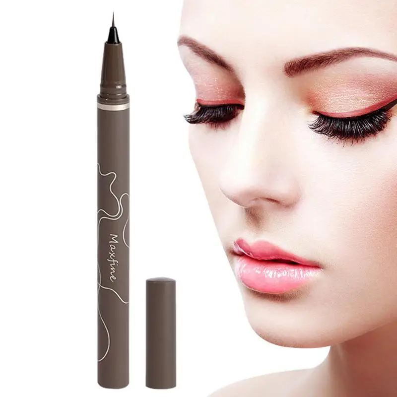 

Ultra-thin Waterproof Liquid Eyeliner Korean Makeup For Women Quick Dry Smooth Eye Liner Long Lasting Eyelash Pen Cosmetics