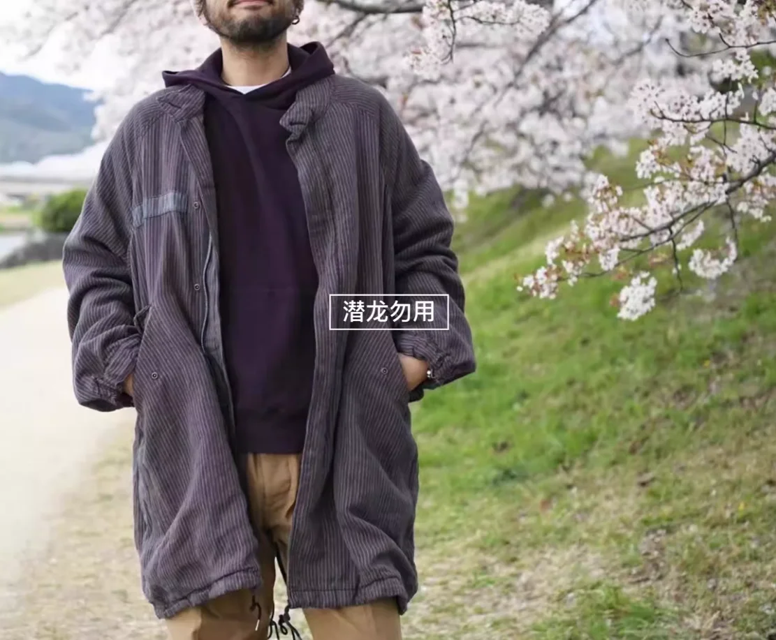 Мужская ветровка с полосками VISVIM 20SS SIX-FIVE FISHTAIL SANTOME M65