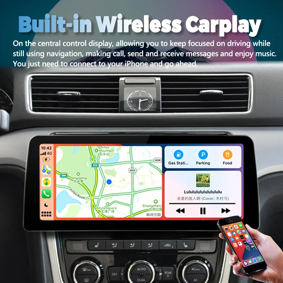 

Multimedia Carplay Tape Recorder 12.3inch Qled Screen Android 13 Car Video Player 2Din Radio Stereo For VW Jetta 6 2011-2018 GPS