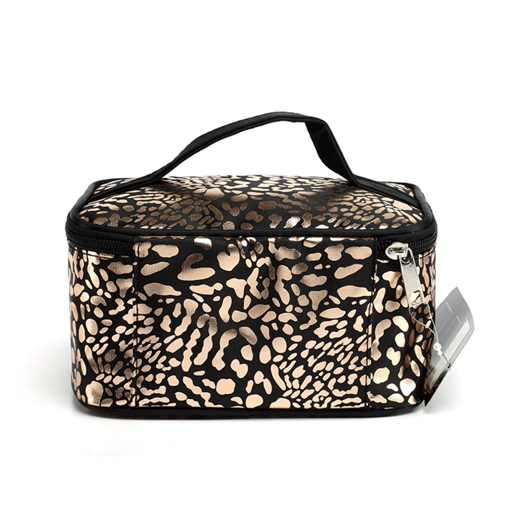 

1 Pc Leopard Pattern Creative Storage Container Square Tote for Female