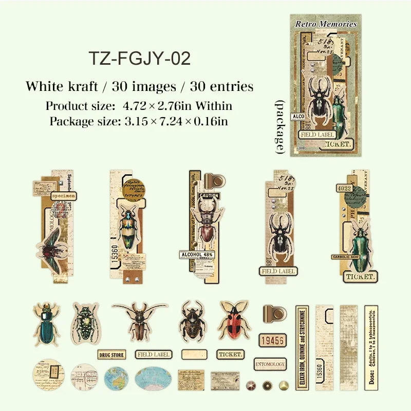 

Jianwu ретро наклейки для коллажа