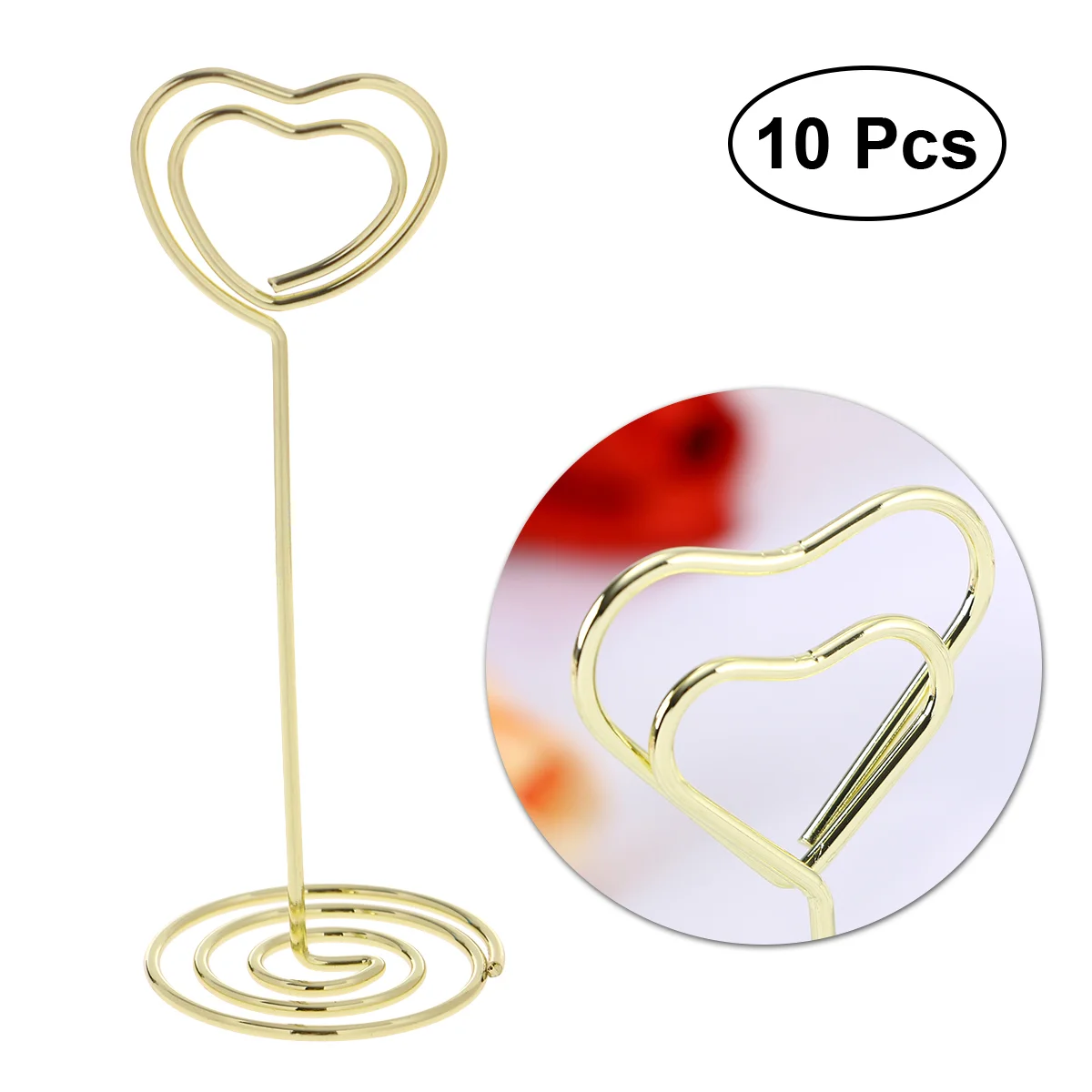 

10 Pcs Paper Clips Menu Clips Note Folder Photo Holder Table Number Holders Table Number Holders Party Clips