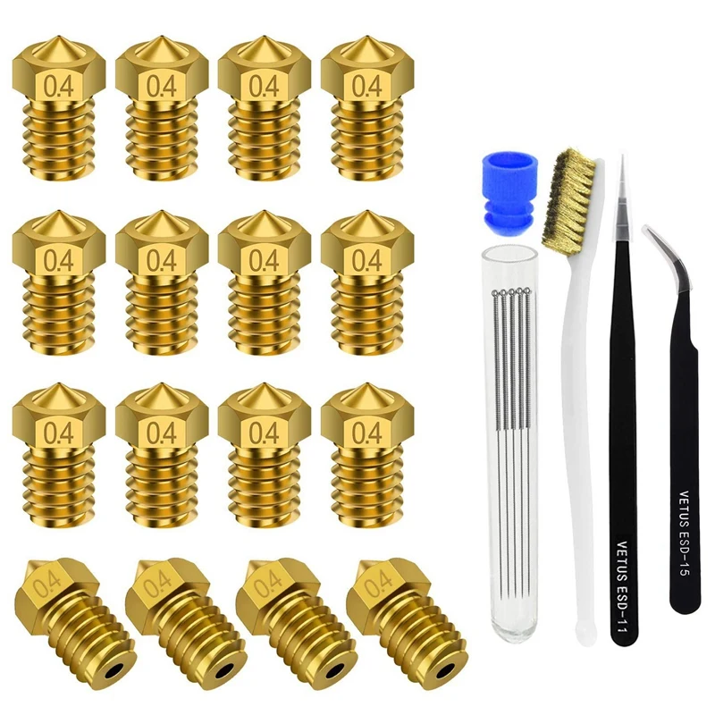 

M6 3D Nozzle Extruder Print Head For E3D V5-V6 Extruder 3D Printer