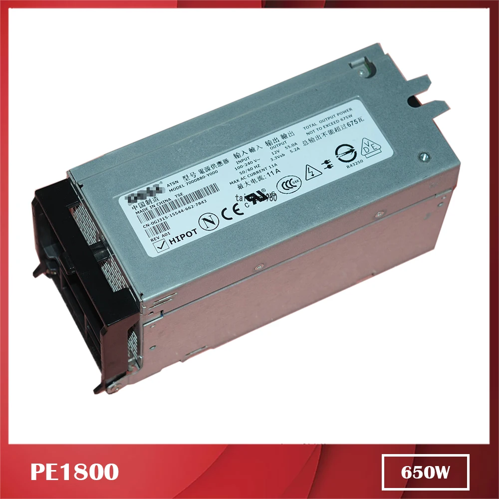 

Для DELL Server Power Supply PE1800 DPS-650BB A 0FD732 P2591 KD045 650 Вт, тестовая доставка