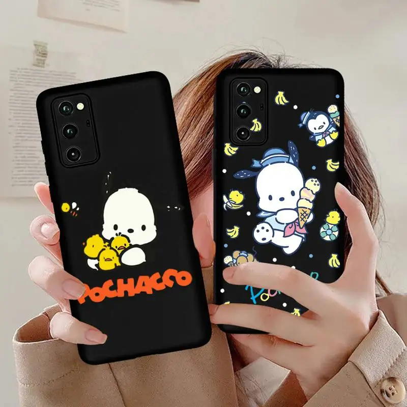 

Cartoon Dog Pochacco Phone Case For Huawei Honor 70 60 50 30 20 10 9 X 9X V30 Pro Lite View