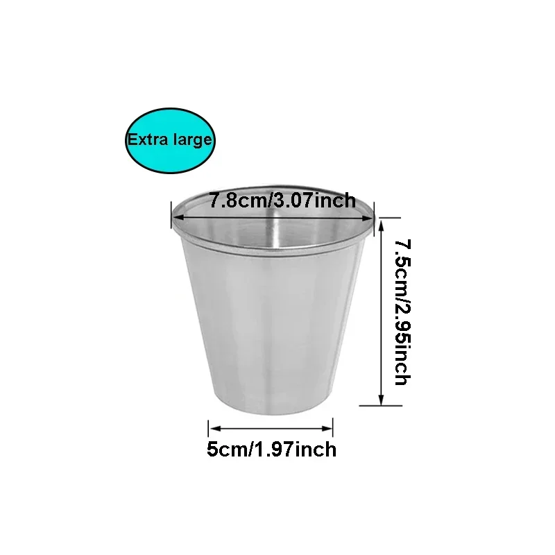 1 шт. небольшие чашки для соуса чашка из нержавеющей стали Ramekin индивидуальные