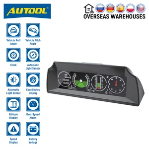 Транспортир AUTOOL X90, Инклинометр с GPS, для автомобиля