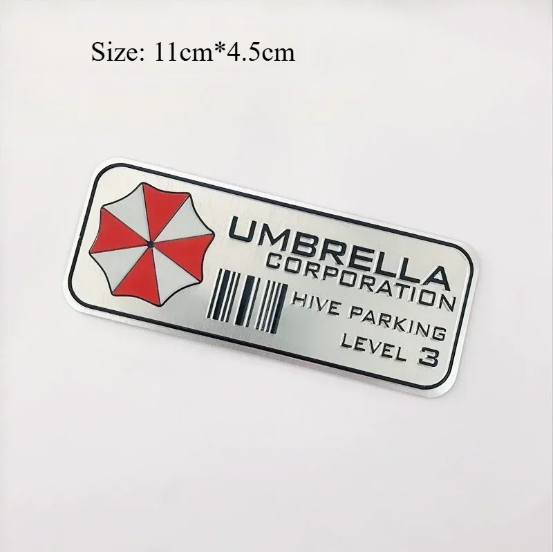 

3D алюминиевый значок автомобиля, наклейка Umbrella Corporation, логотип, украшение багажника, наклейки для Mercedes Benz Chevrolet JEEP Seat Mazda