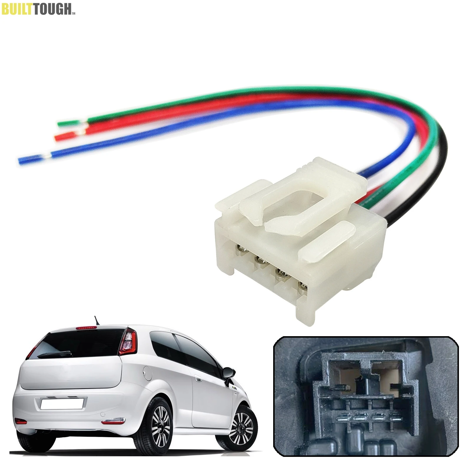 

Для Fiat Grande Punto EVO Alfa Romeo 147 156 159 GT задний фонарь, 4-контактный разъем, косичка, предварительно смонтированная проводка 51277254