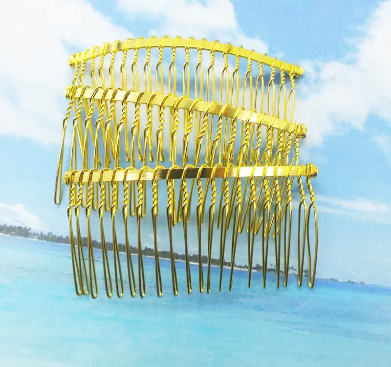 Промоакция за 3 дня! Металлические гребни для волос 70 х37 мм 100 шт. |