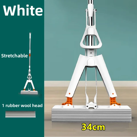 Новинка, губка для мытья без рук, Волшебная самоочищающаяся Швабра для сжимания воды, плоского пола, сжималка для плитки, хлопковая швабра, бытовая помощь