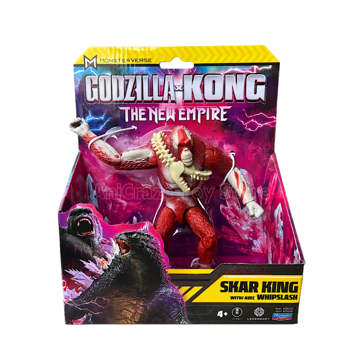 Фото Фигурка Godzilla Vs Kong Ghidorah, изысканная базовая серия Kong, новая империя Godzilla Evolved, подвижные суставы, детская игрушка в подарок №4
