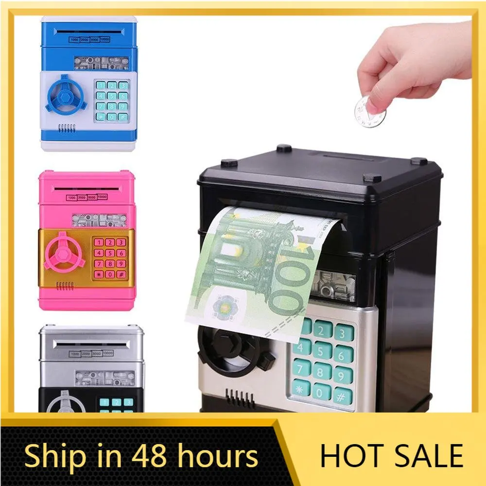 

Electronic ATM Bank Box Automatic Puppy Bank Roll Money Password Safe Box for Kids Saving Cash Coin Christmas Gifts Money Box