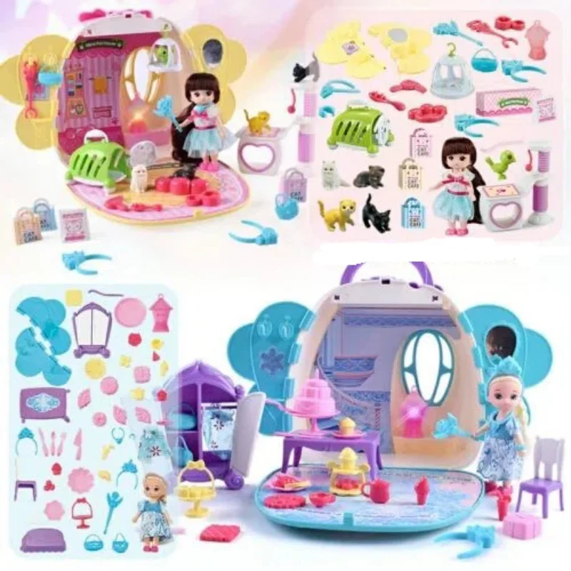 Замок принцессы игровой домик набор игрушек милая кукла подарок на день рождения