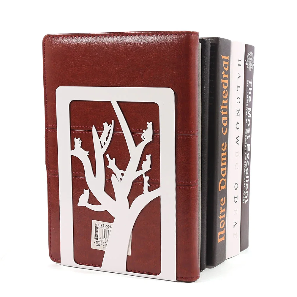 Металлические подставки для книг в милых животных школ и офисов.