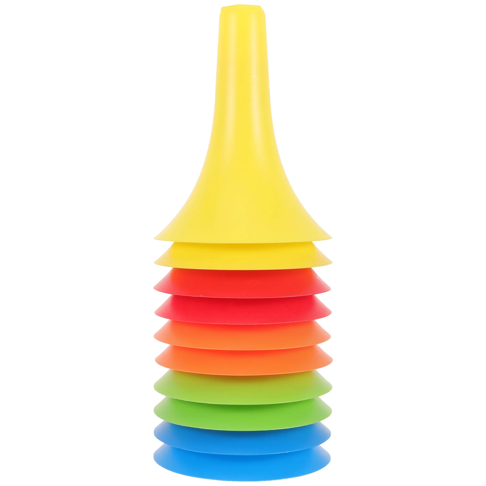 

10 Pcs Football Horn Barricade Cone Marker Training Gear Road Colored Cones Pp Basketball