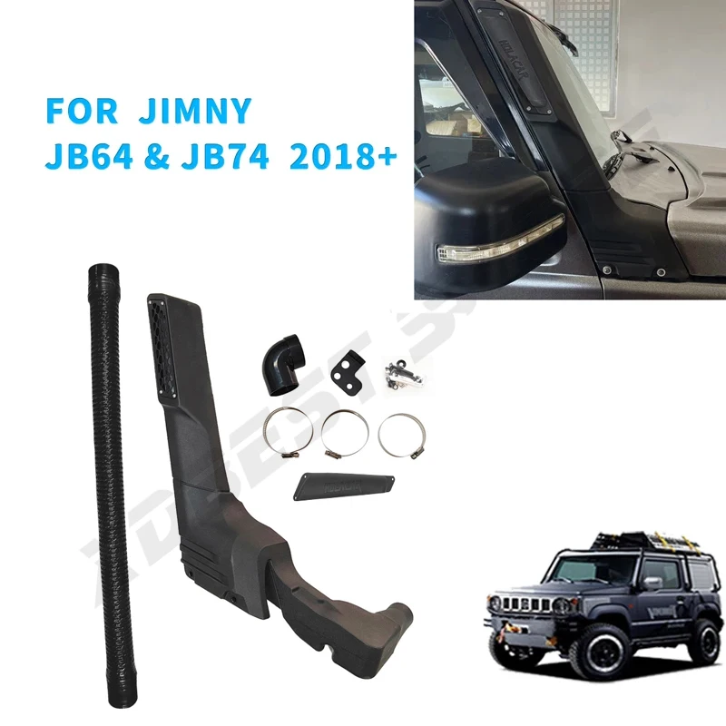 

Воздухозаборник для подводного плавания автомобиля, подходит для Suzuki Jimny JB64 JB74 2019 2020 2021 2022 2023 2024, Сноркелинг 4X4 Jimny, внешние аксессуары