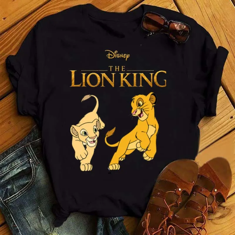 Новая забавная футболка Hakuna Matata женская одежда с рисунком из мультфильма Король