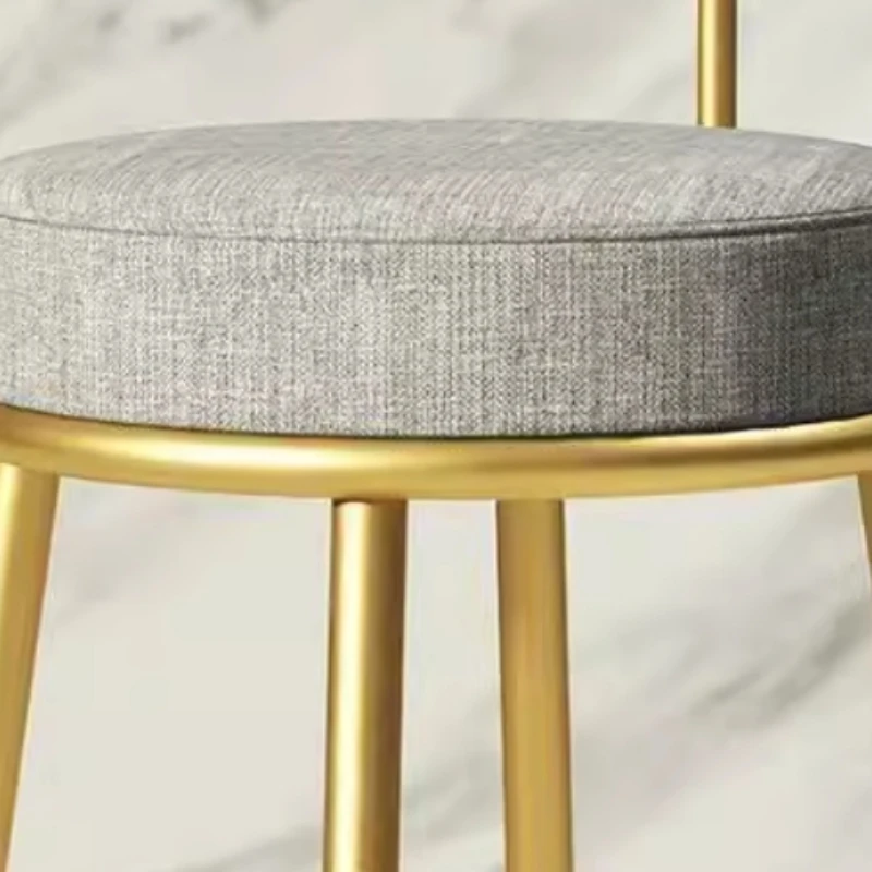 Современный высокий стул для кухни салона красоты золотая металлическая стойка