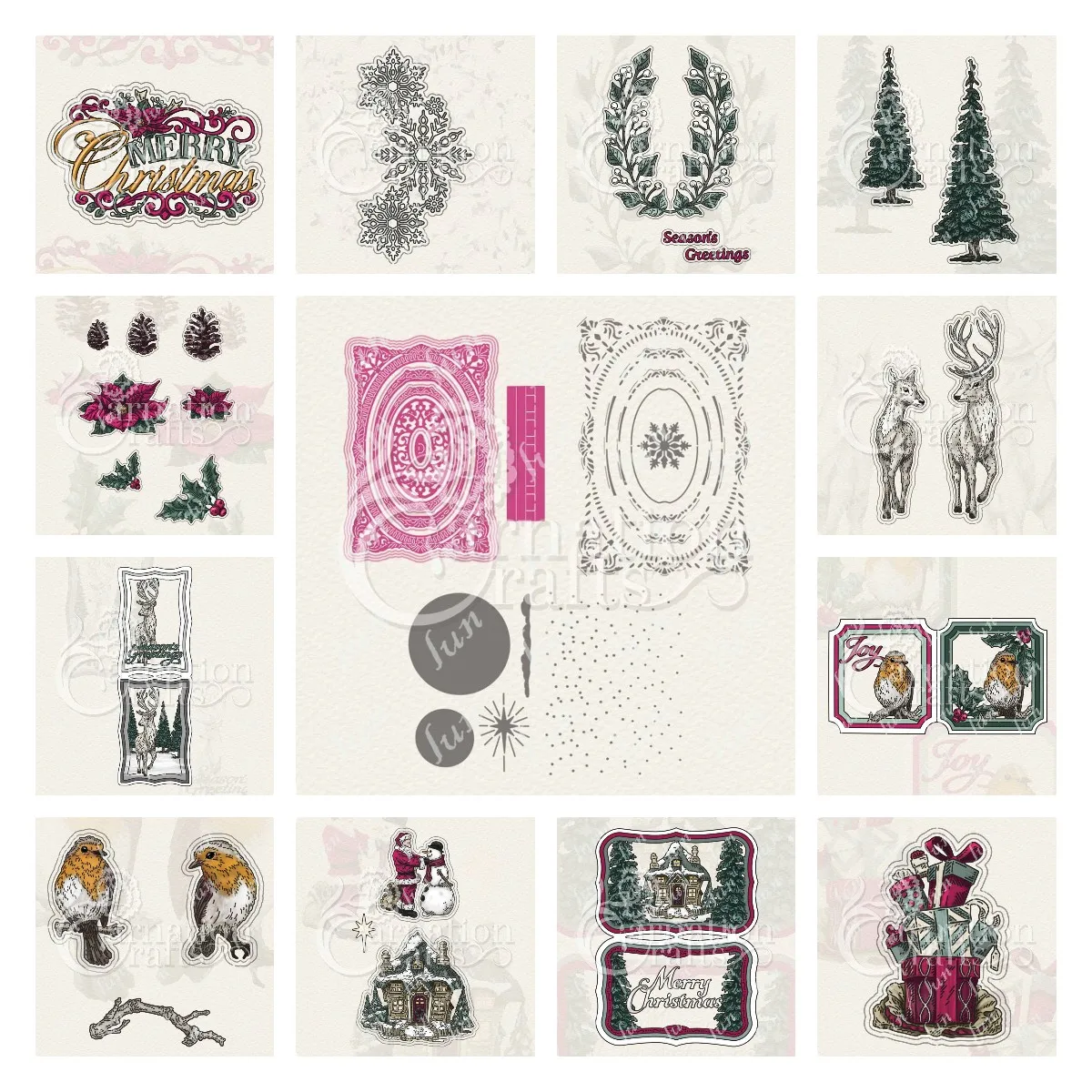 

Christmas Cutting Dies and Drawing Layering Stencils Sets Embossing Template Diy Joys Gilded Greeting Card Craft Decoration