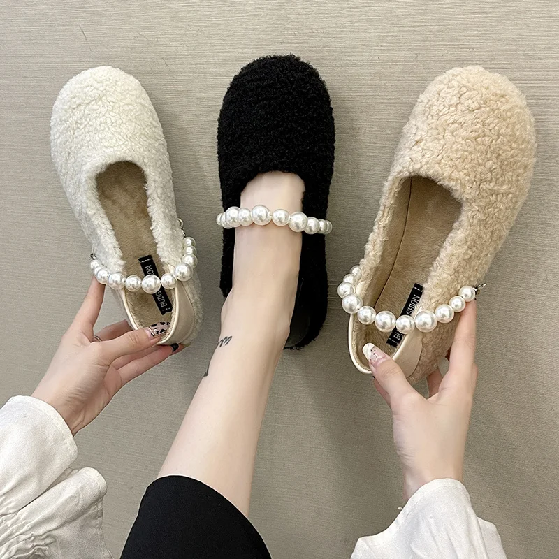 

Shoes Women's Sneakers Summer 2022 New Casual Fashion Fabric PVC Flat Lace-Up Solid Leisure Slip-On String Bead Round Toe Basic