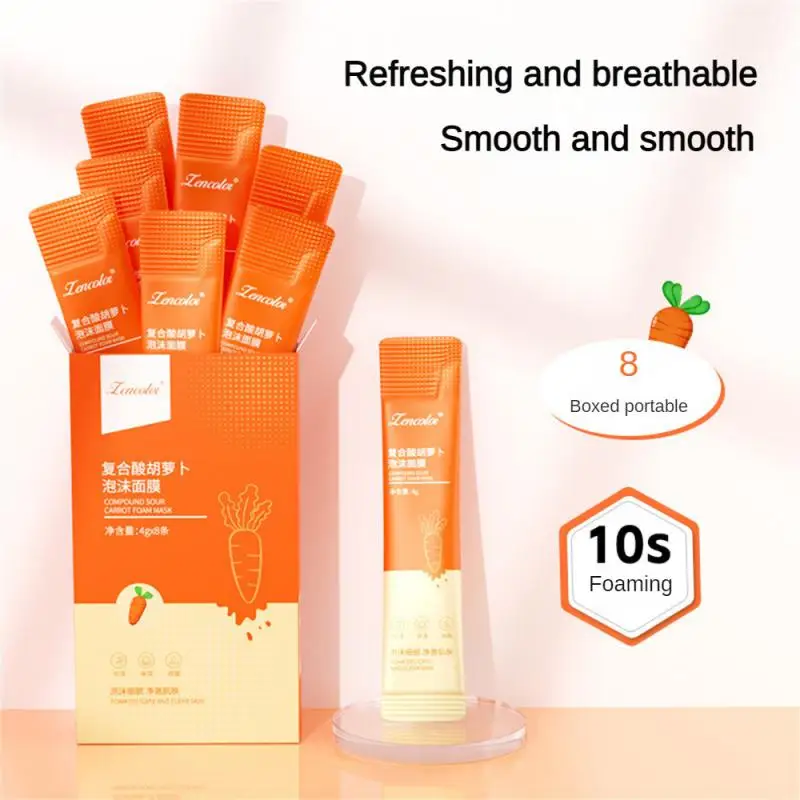 

LENCOLA Zhengcai Composite Sour Carrot Foam Mask Deep Cleansing Moisturizing Brightening Portable Smearing Bubble Mask