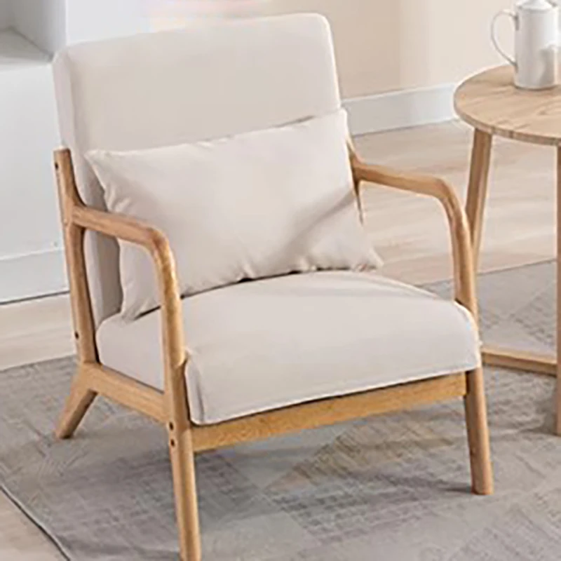 

Dressing Wooden Living Room Chair Lounge Lazy Garden White Design Accent Chair Bedroom Reading Mobili Per La Casa Furnitures