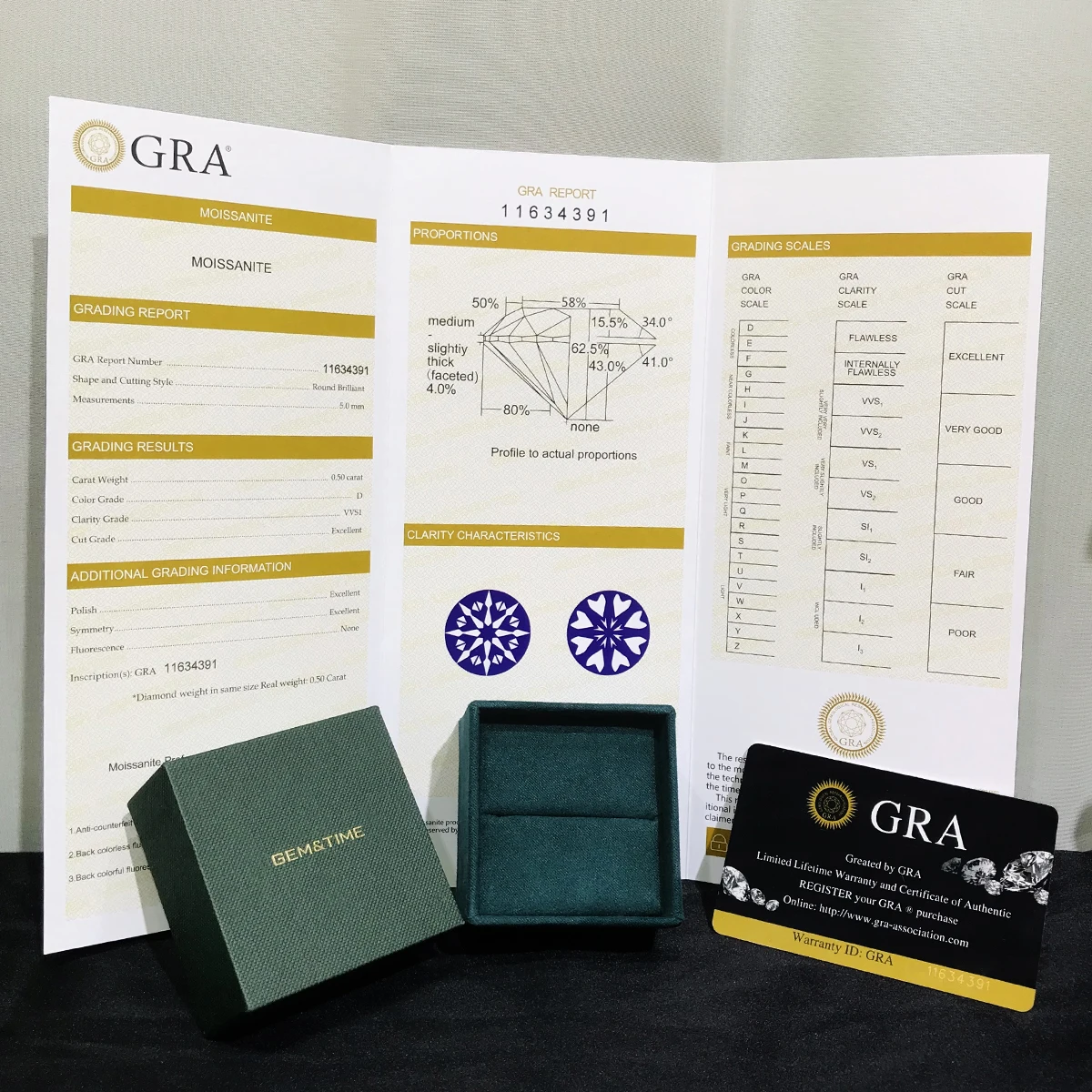 Тонкие кольца для женщин из настоящего серебра 925 с моиссанитом 0,5 карата, D-цвет, VVS, классический дизайн на 4 зубцах, обручальное кольцо для девушек, в зеленом подарочном ящике.