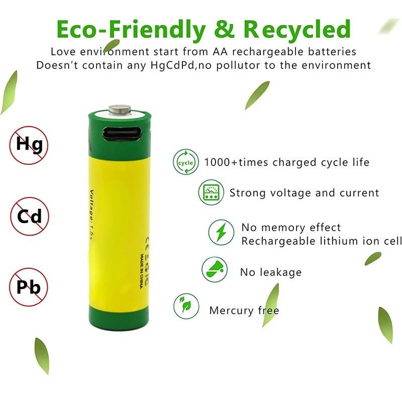 

Литий-ионная батарея аа с быстрой зарядкой, 1,5 в, емкость 6800 мАч, USB перезаряжаемая литиевая USB батарея для игрушечной клавиатуры