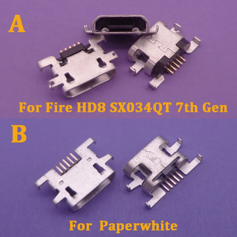 

10Pcs Usb Charger Charging Port Plug Dock Connector For Amazon Kindle Fire HD8 SX034QT 7th Gen Paperwhite Micro Jack Contact