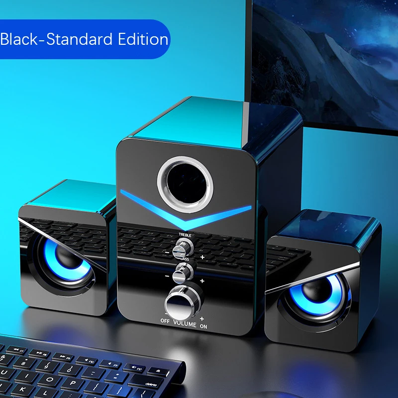 

New Home Theater System PC USB Wired Subwoofer Bluetooth Speaker Computer Speaker Music Speaker Desktop Laptop TV