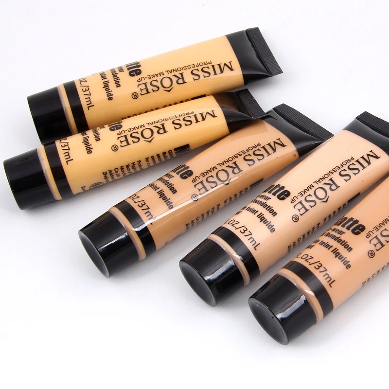 

MISS ROSE 37ml Matte Liquid Foundation Cream Soft Matte Long Wear Oil Control Concealer Fashion Basic Makeup Beauty Profissional