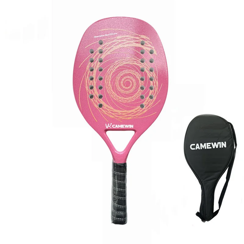 New 2022 Beach Tennis Racket Full Carbon Professional Soft EVA Face Beachtennis Racquet Adult Unisex Padel Rackets