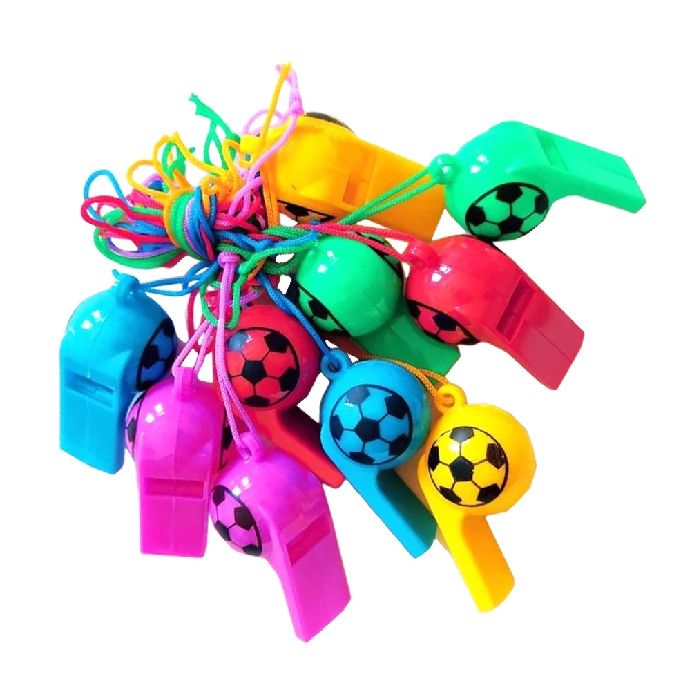 

100 Pcs Football Whistle Soccer Goodie Bag Favors Birthday Party Supplies Children Toys Kids Outdoor Themed Bulk