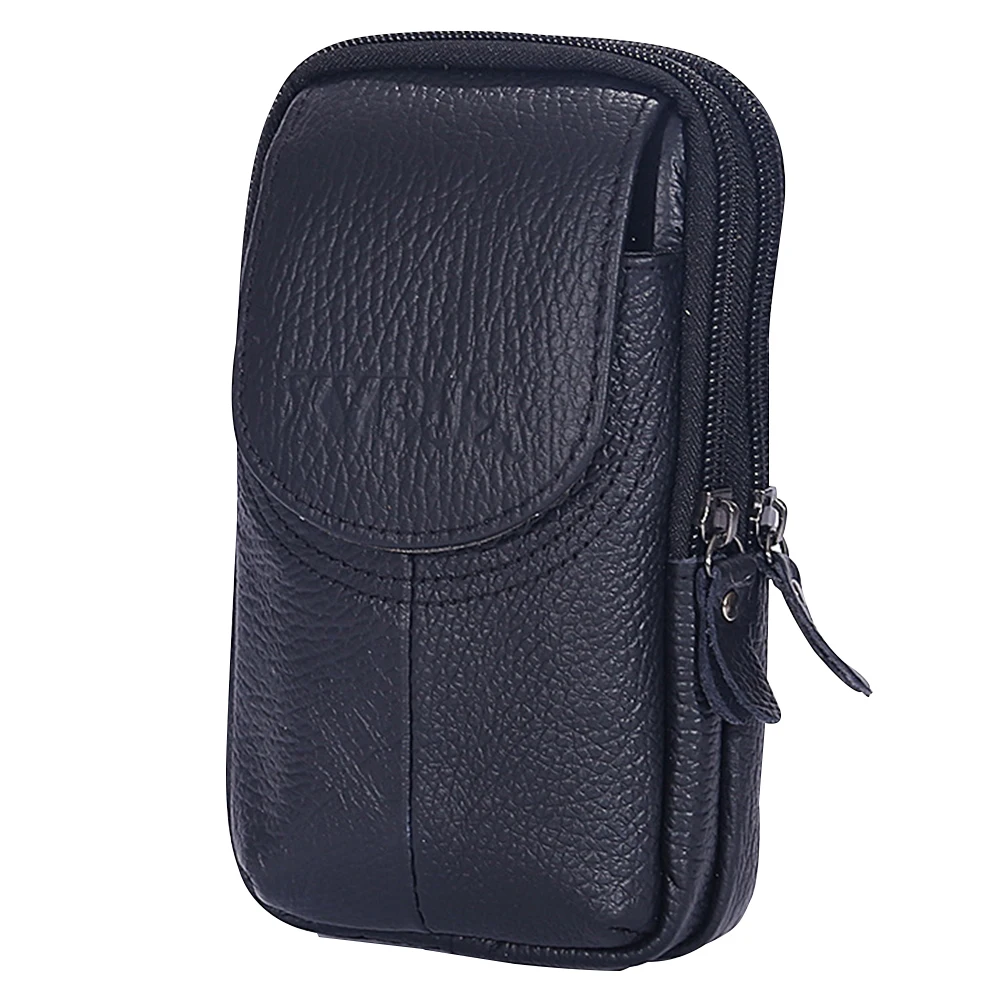 

Мужская поясная сумка из воловьей кожи, двухслойный ремень для бега, фитнеса, спортивные дорожные сумки для покупок