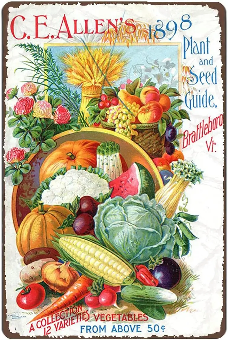 Граманский металлический жестяной Фотофон в винтажном стиле с искусственным