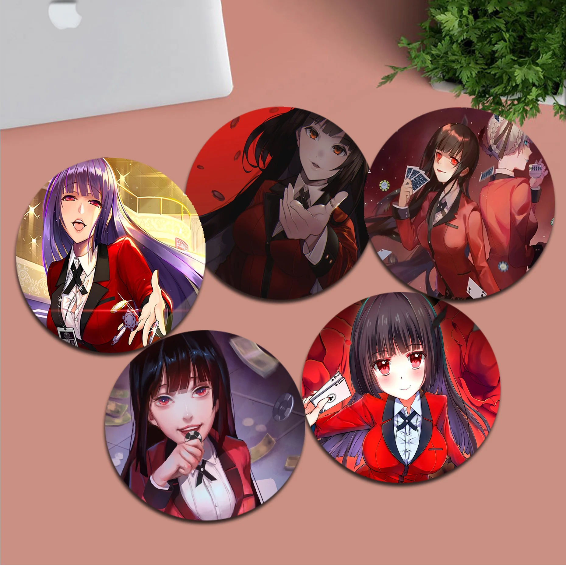 

Anime Kakegurui Rubber Small Desktop Desk Mat Kawaii Gaming Accessories Students Writing Pad Mouse Pad Padmouse Desk Play Mats