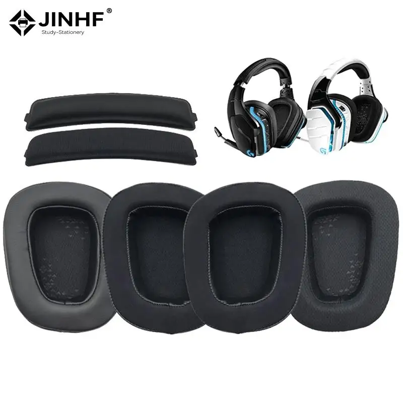 Replacement Ear Pads Cushions Headband Kit For Logitech G633 G933 G635 G633S G933S Gaming Headset Earpads Foam Pillow Cover