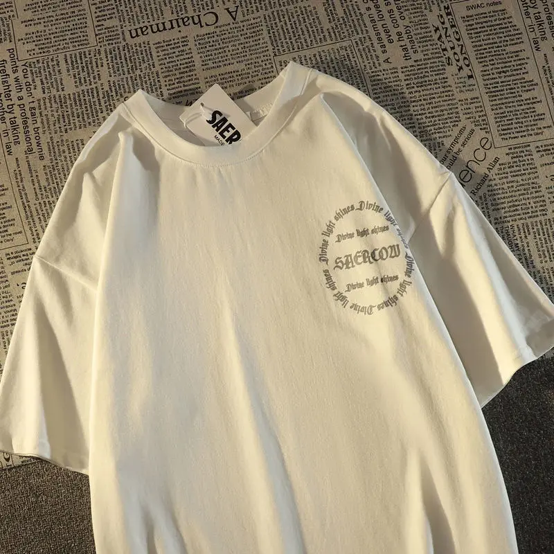 Женская летняя Свободная рубашка в готическом стиле с принтом черепа | одежда